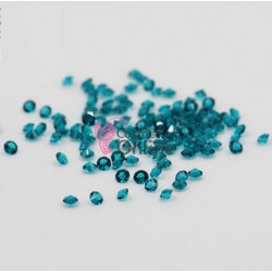 Diamante 100 buc de unghii 3D, DS039 Turcoaz 1,3mm 